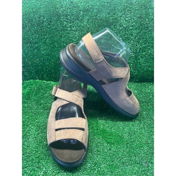 Mephisto Brown Leather Comfort Strappy Sandals Size EU 40 US 10 M Women’s - Picture 6 of 10